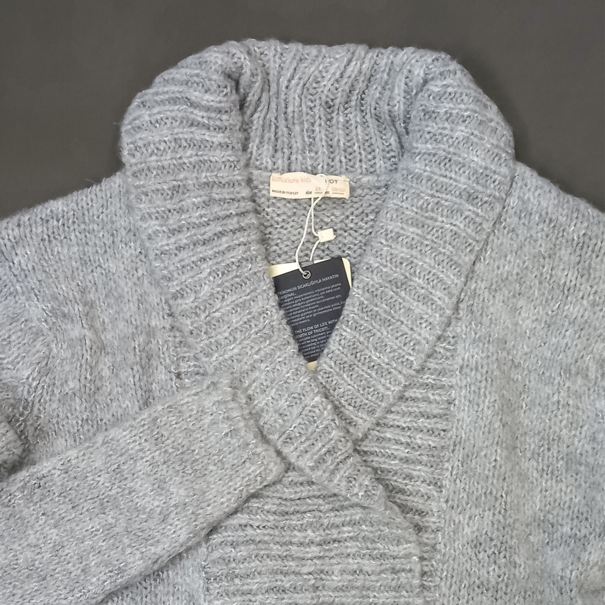 ژاکت پسرانه کولزیون مدل یقه آرشال دوبل