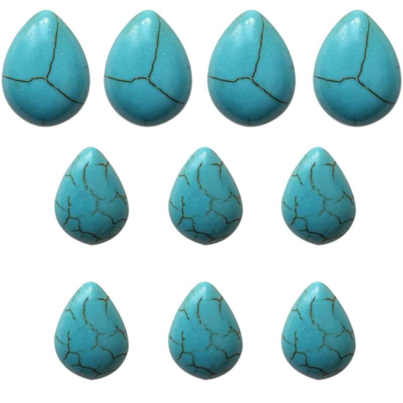 سنگ فیروزه مدل اشک کد MZ مجموعه 10 عددی