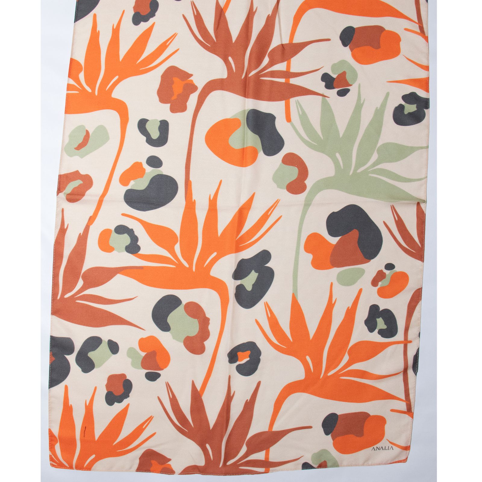 شال زنانه مدل نخی تابستانه خنک پلنگی کد a-1807 -  - 8