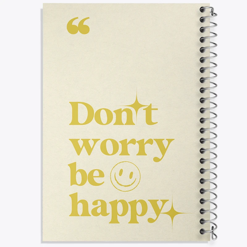 دفتر مشق 50 برگ خندالو طرح Don't Worry Be Happy کد N2345