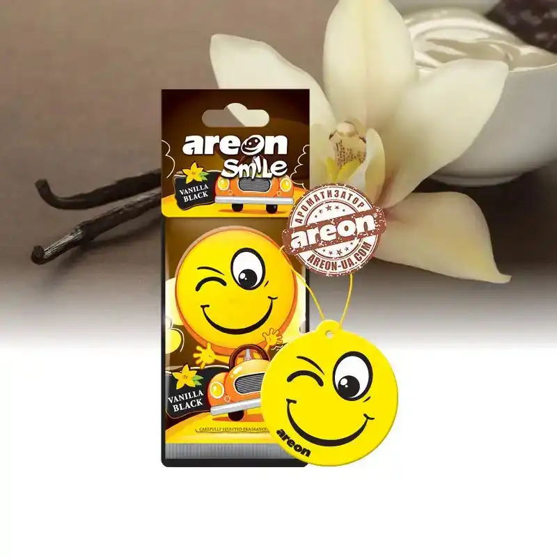 خوشبو کننده خودرو آرئون مدل Smile Smile Vanilla Black