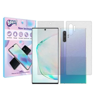 Bingo Tough model matte screen protector suitable for Samsung Galaxy Note10 Plus 5G mobile phone along with the back protector