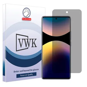 VWK Tough privacy screen protector suitable for Xiaomi Redmi Note 14 Pro 4G mobile phone