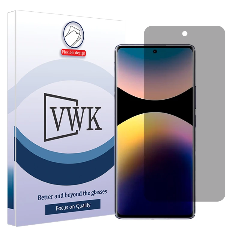 محافظ صفحه نمایش حریم شخصی وی دبلیو کی مدل Tough مناسب برای گوشی موبایل شیائومی Redmi Note 14 Pro 4G