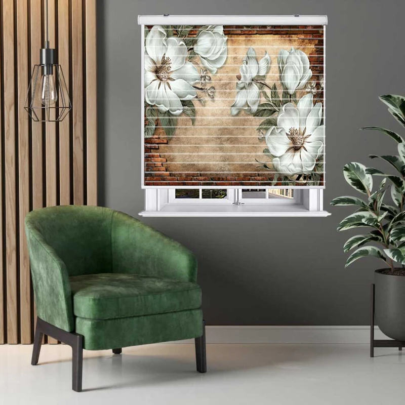 پرده زبرا زیو مدل 3D1089 سایز 150x150 سانتی متر