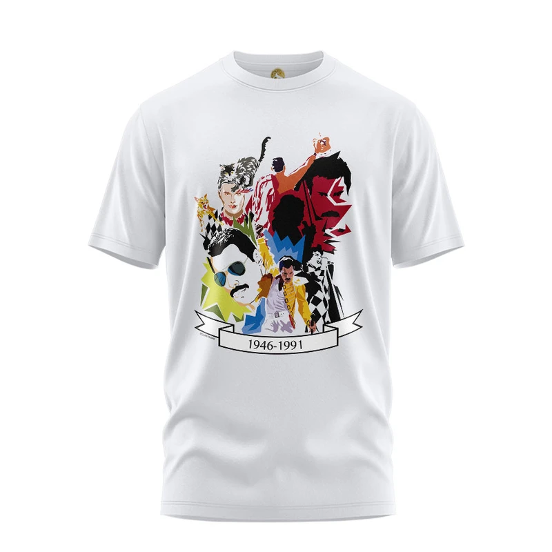 تی شرت آستین کوتاه مردانه هومرو مدل TW320 طرح فردی مرکوری