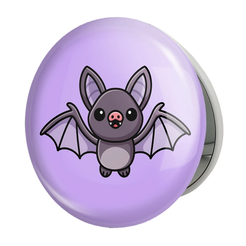 آینه جیبی خندالو طرح حیوانات بامزه خفاش مدل تاشو کد 28189 