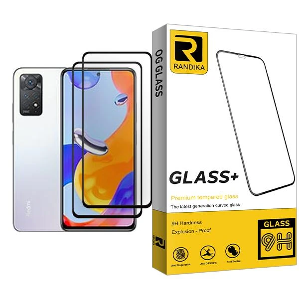 محافظ صفحه نمایش راندیکا مدل Glass MIX002 مناسب برای گوشی موبایل شیائومی Redmi Note 11 Pro بسته دو عددی