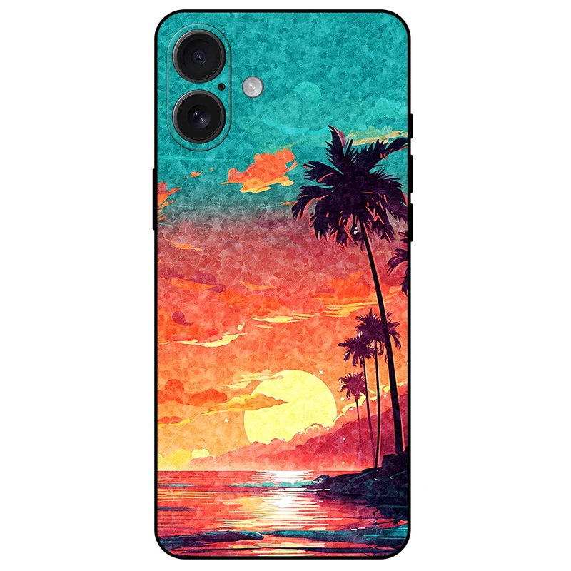 کاور مگافون طرح تابستان مدل 8000 مناسب برای گوشی موبایل اپل iPhone 16 Plus 