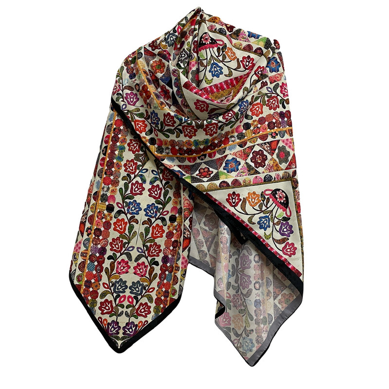روسری زنانه مدل ابریشم توییل کد 1010