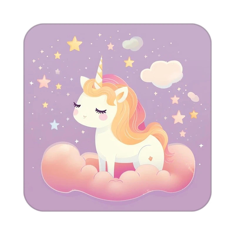 زیر لیوانی کاکتی طرح اسب تک شاخ و یونیکورن مدل mp29522