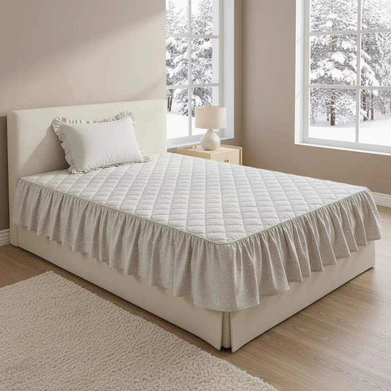 سرویس ملحفه 1 نفر 2 تکه مدل  چین دار طرح دار سایز 200*120سانتی متر