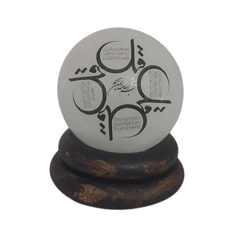 سنگ نمک دکوری مدل گوی و پایه کد ۰۶