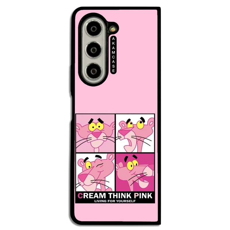 کاور آکام مدل AMC-WSGZFOLD5-PINK PANTHER15 مناسب برای گوشی موبایل سامسونگ Galaxy Z Fold 5