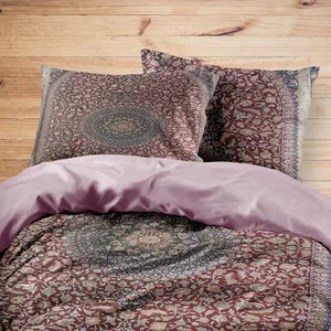 سرویس روتختی مدوپد طرح فرش قم لچک و ترنج مدل C-Ghom020 یک نفره 4 تکه