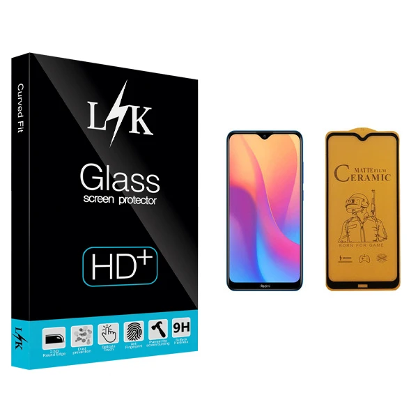 محافظ صفحه نمایش سرامیکی ال کی مدل Hard glass مناسب برای گوشی موبایل شیائومی Redmi 8