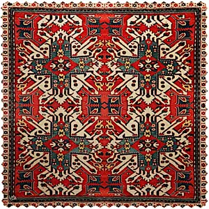 رومیزی مدل فرش ترنج مربع
