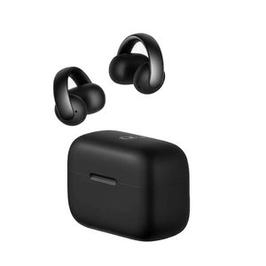 خرید و مشخصات هدفون بلوتوثی Open-Ear انکر مدل SoundCore AeroClip، با عمر باتری 14 ساعت، مقاوم در برابر رطوبت و عرق، اتصال همزمان به 2 دستگاه، 4 میکروفون با حذف نویز مکالمه، حالت BassUp و Spatial Audio