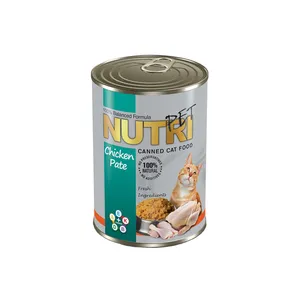 کنسرو غذای گربه نوتری پت مدل Chicken Pate وزن 425 گرم
