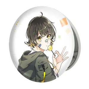 آینه جیبی خندالو طرح مگورو انیمه بلو لاک Blue Lock مدل تاشو کد 24396 