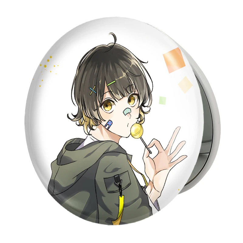 آینه جیبی خندالو طرح مگورو انیمه بلو لاک Blue Lock مدل تاشو کد 24396 