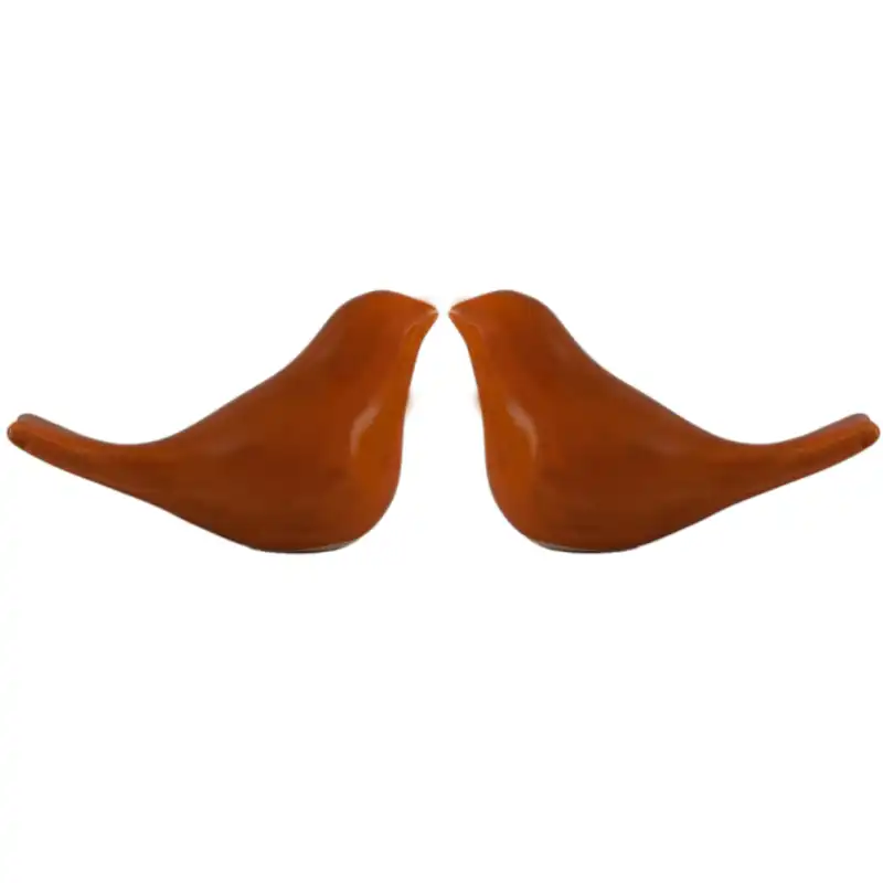 مجسمه سفالی طرح مرغ آمین کد M 2 بسته 2 عددی