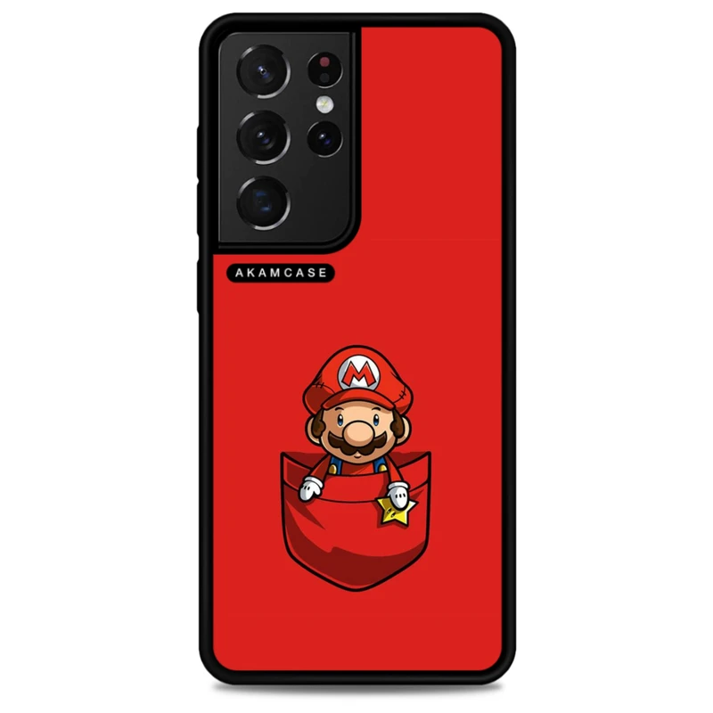 کاور آکام مدل AMCWSGS21U-SUPER MARIO3 مناسب برای گوشی موبایل سامسونگ Galaxy S21 Ultra