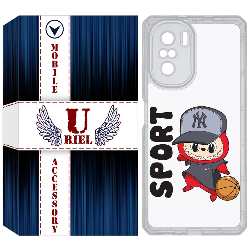 کاور یوریل مدل Clear کد 148 طرح لبوبو Labubu مناسب برای گوشی موبایل شیائومی Poco F3 / Redmi K40 / Mi 11i