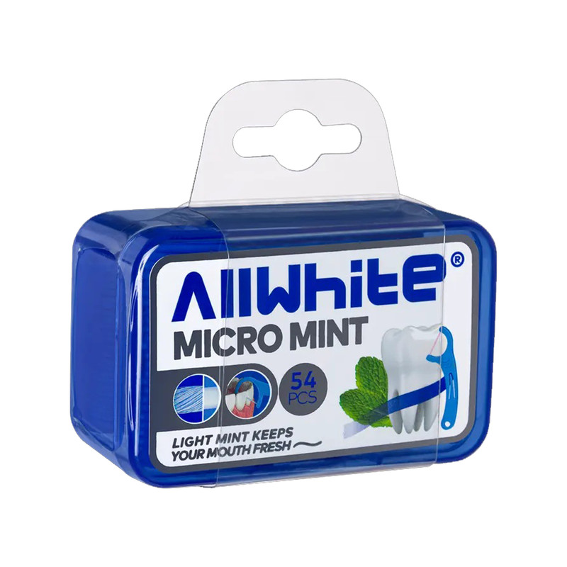 نخ دندان آل وایت مدل MICRO MINT بسته 54 عددی