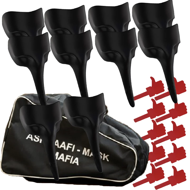 عکس شماره 10 : ماسک ایفای نقش مدل مافیا ماموت به همراه لایک و کیف مخصوص مجموعه 20 عددی