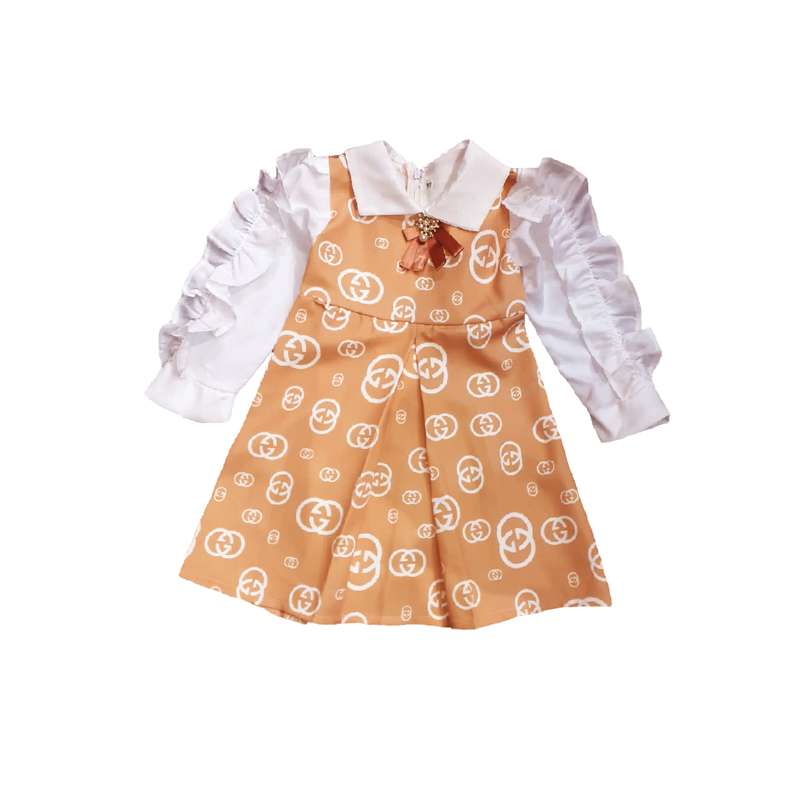 پیراهن دخترانه مدل چین دار