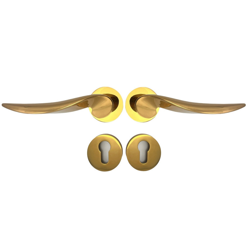 دستگیره در مدل رزت سویچی R36L_pvd بسته دو عددی