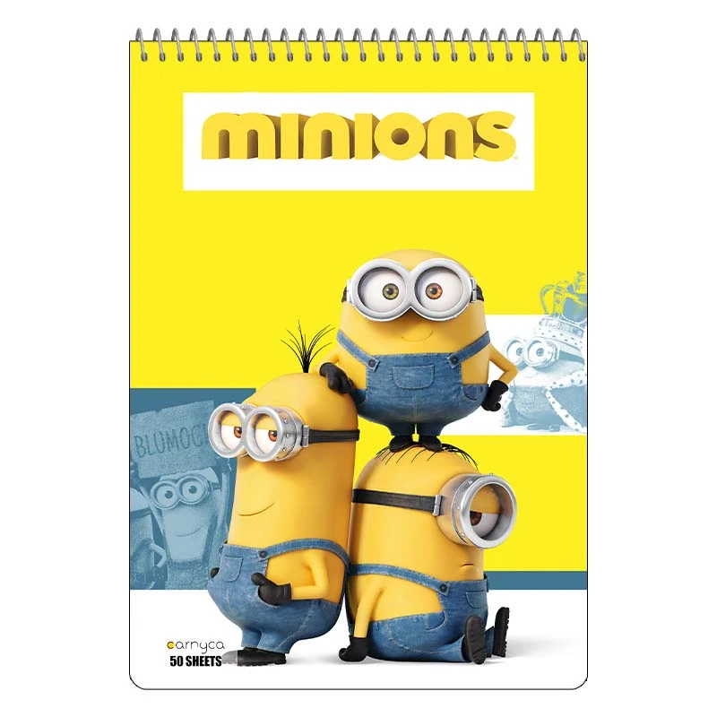 دفتر نقاشی 50 برگ سیمی کارنیکا طرح مینیون ها Minions کد 16029