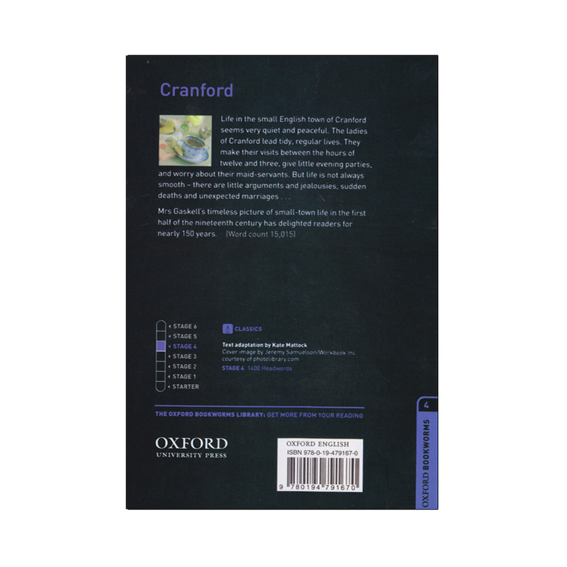 کتاب Oxford Bookworms 4 Cranford اثر Elizabeth Gaskell انتشارات الوندپویان کتاب Oxford Bookworms 4 Cranford اثر Elizabeth Gaskell انتشارات الوندپویان