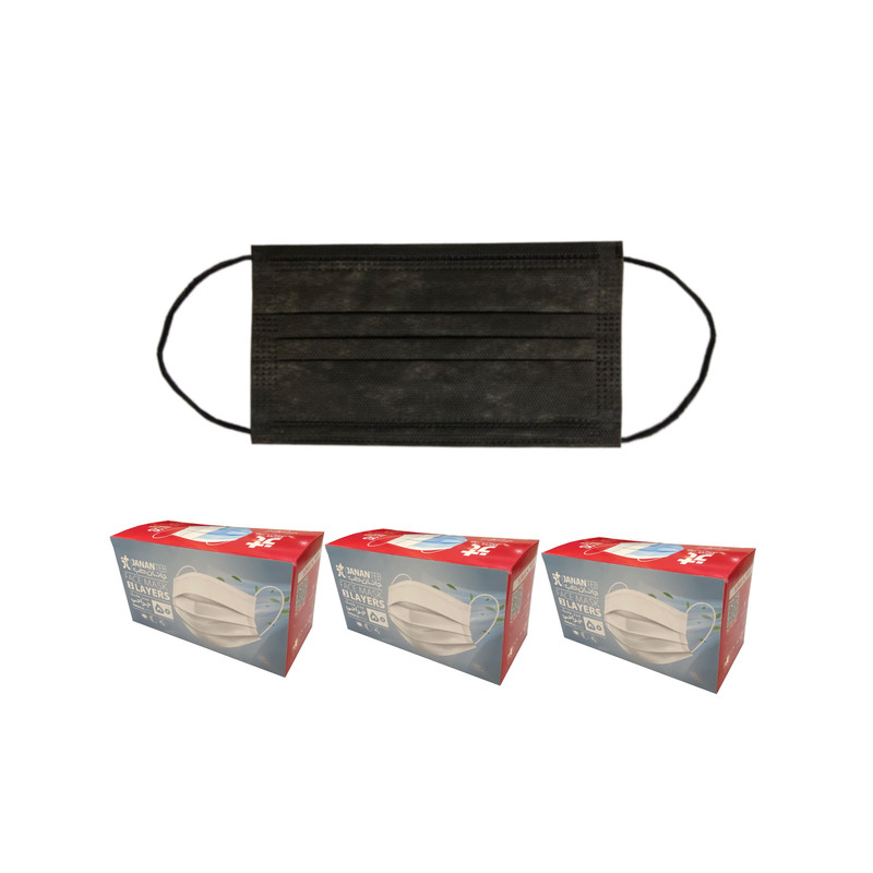 ماسک تنفسی جانان طب مدل 150B مجموعه 150 عددی