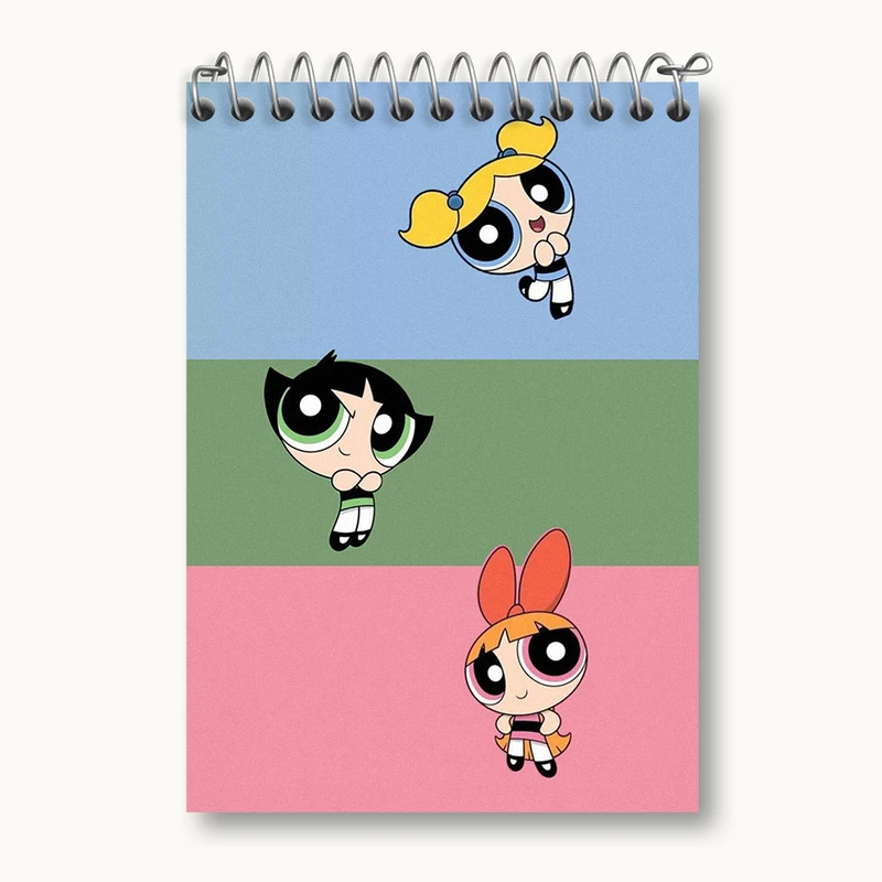 دفتر یادداشت 50 برگ خندالو طرح دختران نیرومند (The Powerpuff Girls) کد N1730