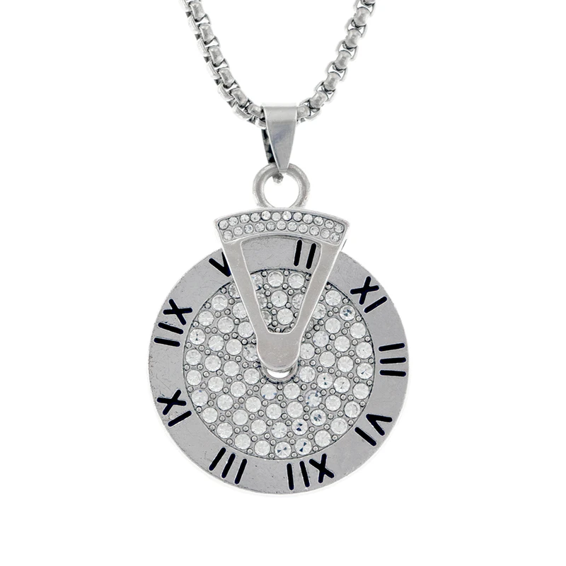  گردنبند برانت طرح ساعت شانس قابل چرخش
