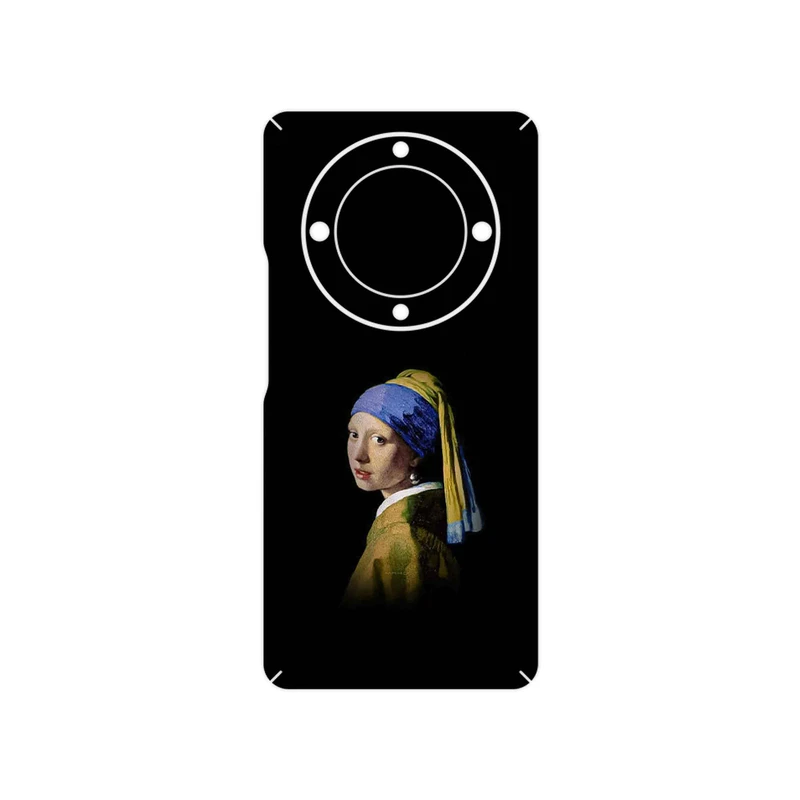 برچسب پوششی ماهوت مدل Girl with a Pearl Earring of Vermeer مناسب برای گوشی موبایل آنر X9a
