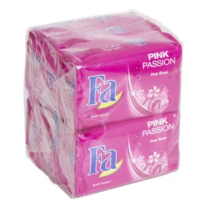 صابون شستشو فا مدل pink rose وزن 175 گرم بسته 6 عددی