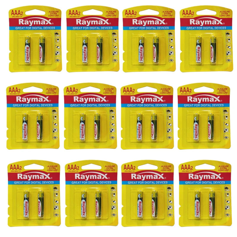 باتری نیم قلمی ریمکس مدل Alkaline بسته 24 عددی