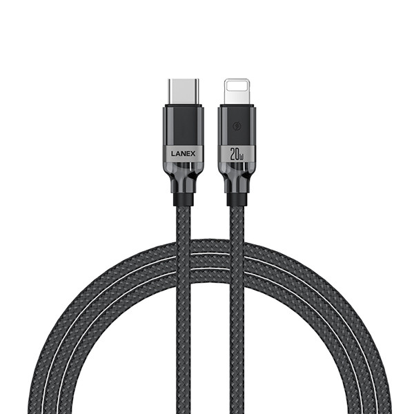 کابل تبدیل USB-C به لایتنینگ لانکس مدل LS38CL طول 1.2 متر