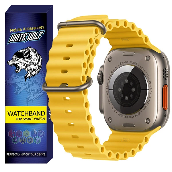 بند وایت ولف مدل WB-Ocean مناسب برای ساعت هوشمند اسمارت واچ T9000 Ultra 3 / 49mm