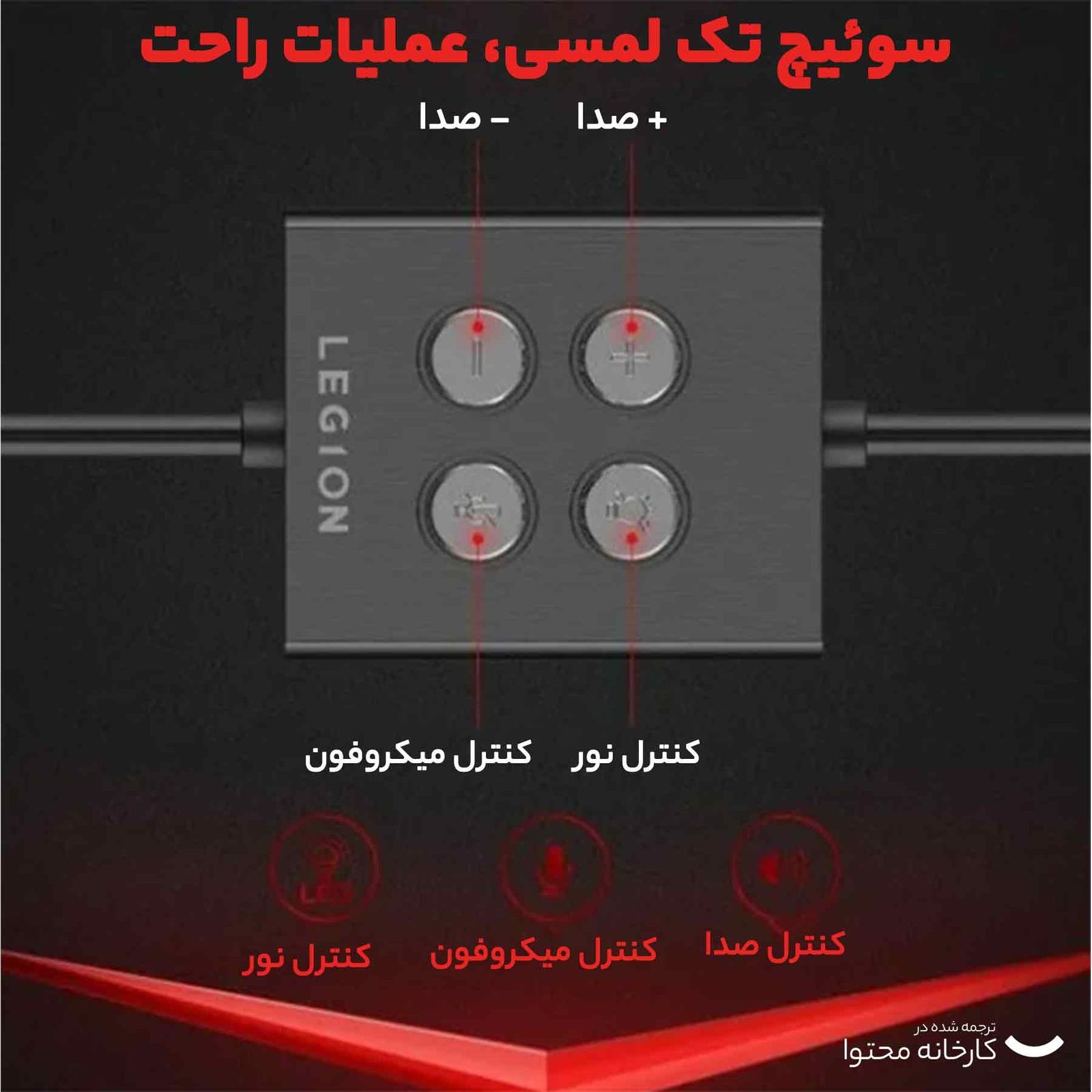 هدست لنوو مدل HIGH Y660 LEGION HEADSET -  - 13