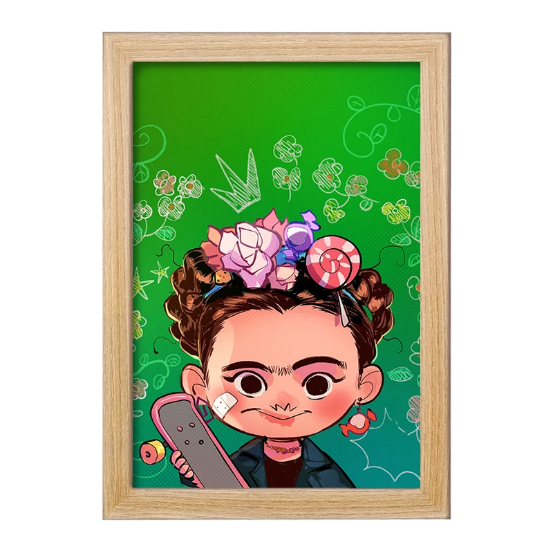 تابلو خندالو مدل فریدا کالو کد F891