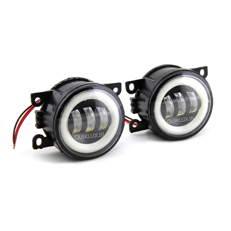 چراغ مه شکن و پرژکتور خودرو چیکال مدل تایگر کد V-290 مناسب برای پژو 206 به همراه قاب دور چراغ 