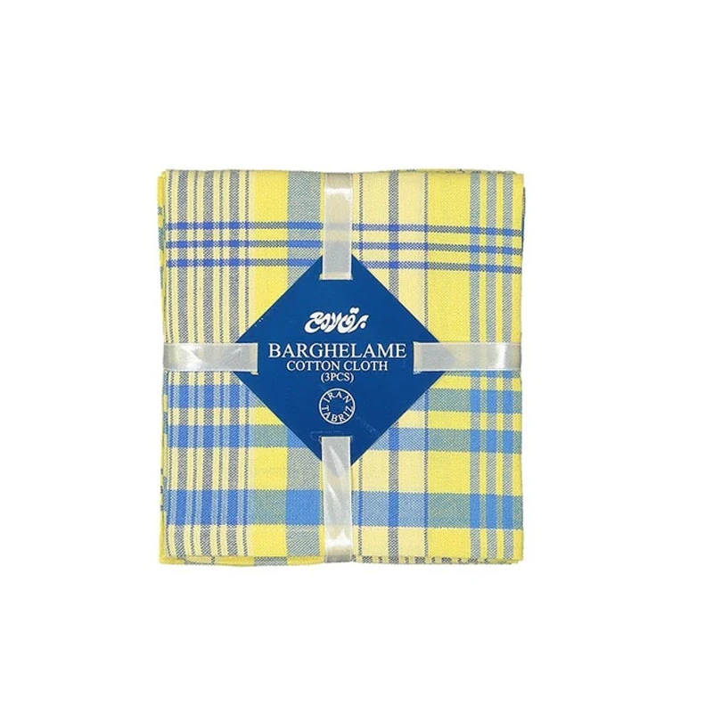دستمال آشپزخانه برق لامع مدل مربع کد B1-80 مجموعه 3 عددی