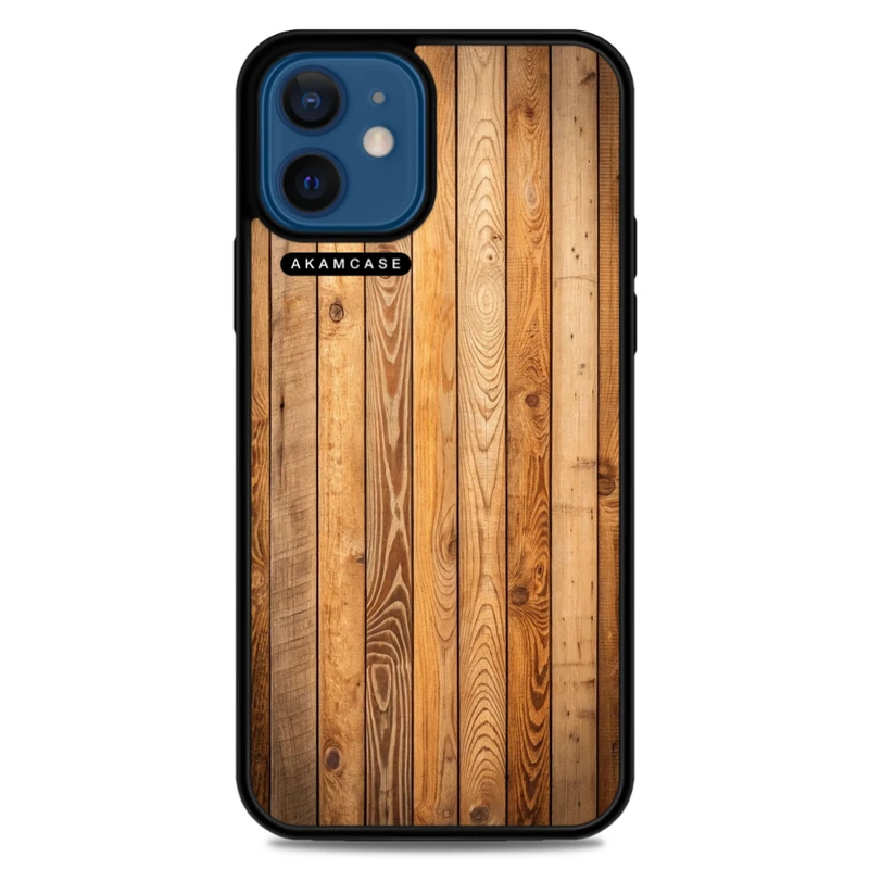 کاور آکام مدل AMC-WA12M-WOOD-21 مناسب برای گوشی موبایل اپل iPhone 12 Mini
