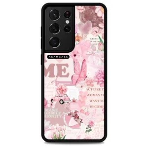 AKAM AMC-WSGS21U-PINK-12 Cover For Samsung Galaxy S21 Ultra