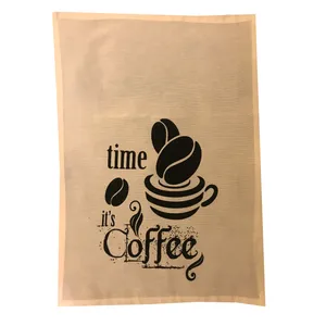 دستمال آشپزخانه طرح Coffee Time