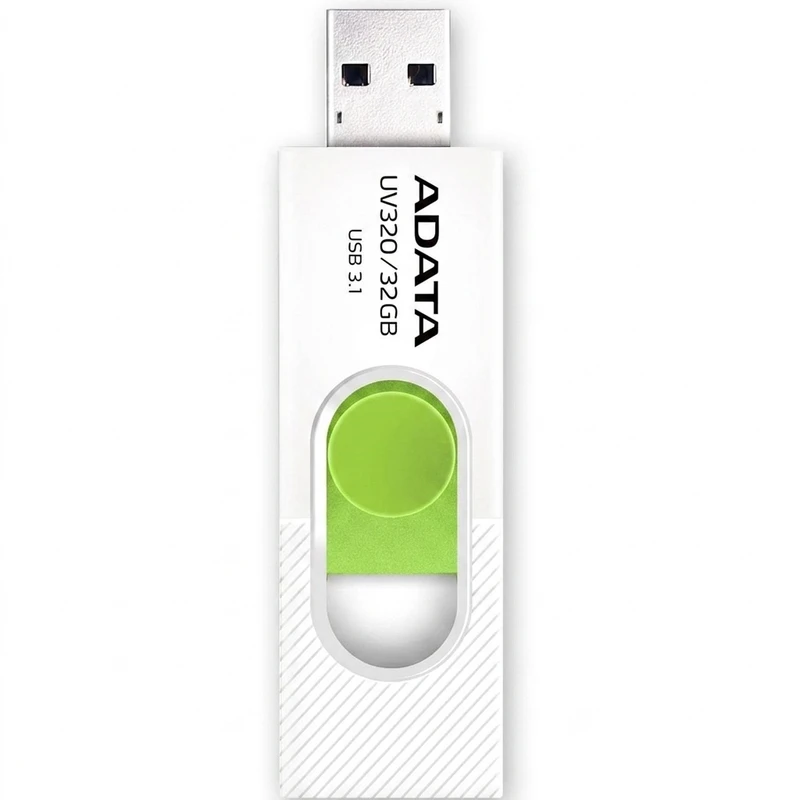 فلش مموری 32 گیگابایت ای دیتا مدل UV320 با درگاه USB 3.1 کشویی و سازگار با ویندوز، مک و لینوکس، مناسب انتقال سریع اطلاعات تا 10 گیگابیت بر ثانیه